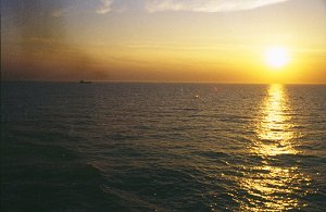 Sonnenuntergang auf der Ostsee