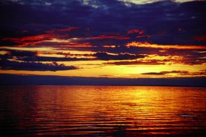 Sonnenuntergang auf Manamansalo