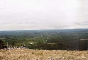 Blick vom Pyh&auml;tuntri auf Lappland