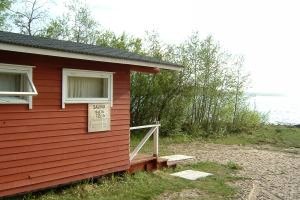 die (einzige) Holzofensauna an der Ostsee