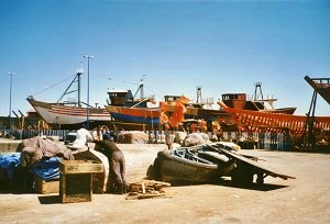 Blick auf die Werft in Essaouira - von Dirk