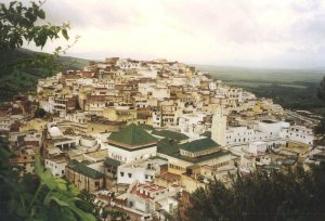 Blick auf das Mausoleum in Moulay Idriss - von Siggi