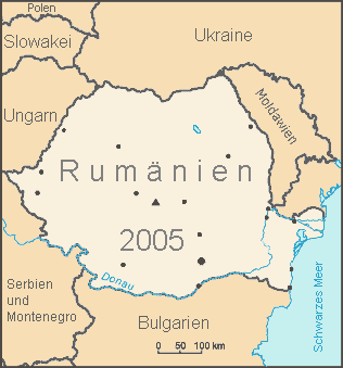 Rumänien-Karte