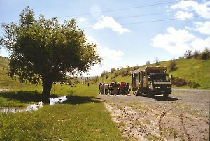 Mittagspasue beim Kloster Saon